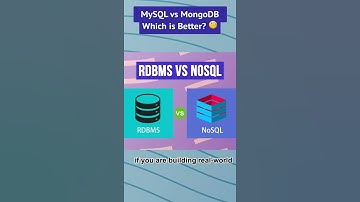 SQL vs NoSQL | MySQL vs MongoDB #shorts