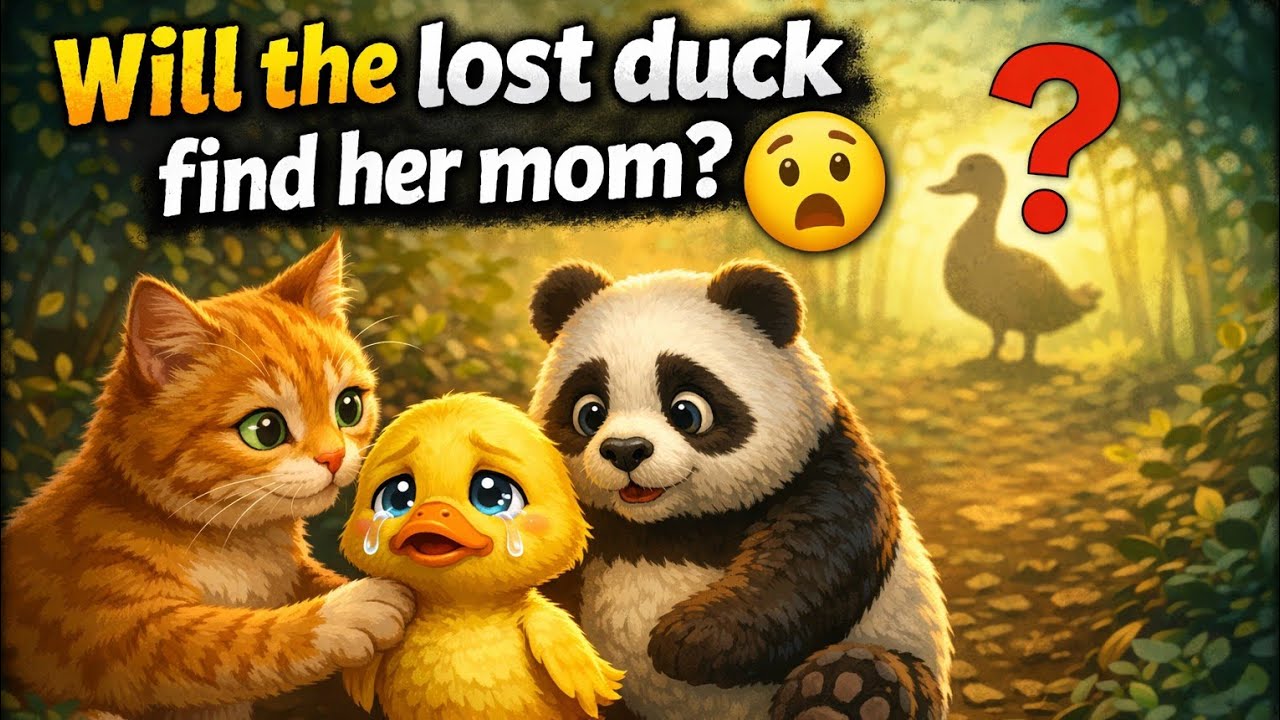 " Will Duck Finds her  Mom! 😲Cute Cat😻 & Panda🐼 Join the Adventure😍 🌟"