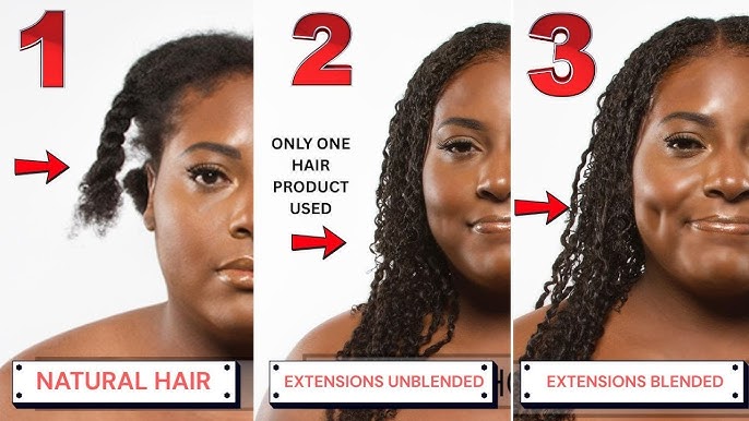 Natural Hair + Extensions? Seamless Blend, One Hair Product. Step-by-Step  Tutorial!