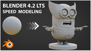 BLENDER 4.2 LTS SPEED MODELING MINION WOLVERINE