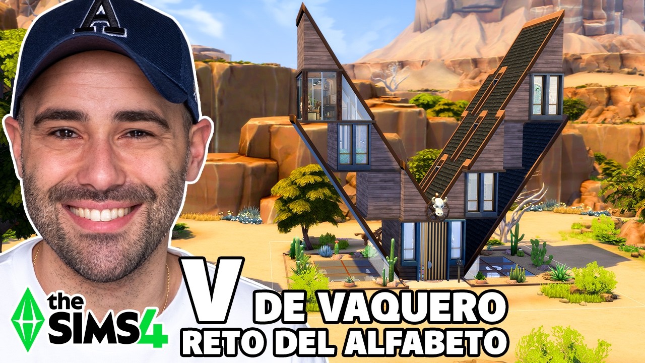 RETO del ALFABETO: Letra V de VAQUERO VANGUARDISTA - Los Sims 4 🏠 Reto de Construcción