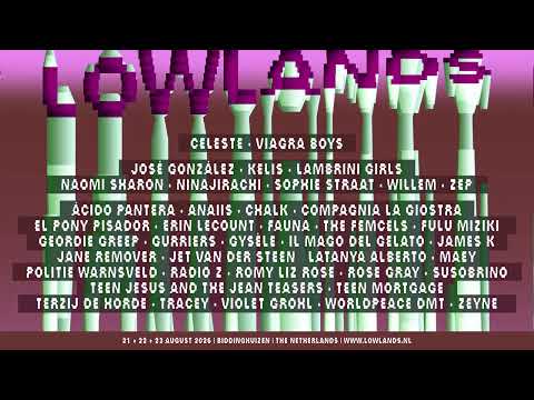 LL26: Nieuwe namen voor Lowlands