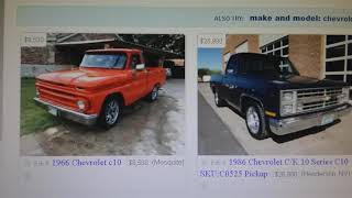 Looking at Chevy C10 trucks in Dallas Texas Are there any good deals on C10 s in Dallas Let s see