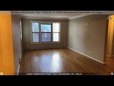 22669 GARRISON Street 103, Dearborn, MI home video tour