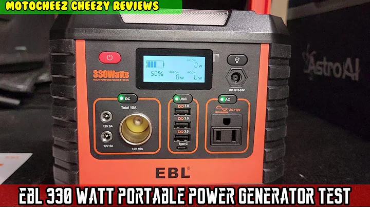 Unleash Your Outdoor Adventures with the EBL 330W Gasless Portable Power Generator