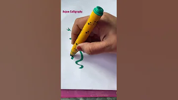 Shaista Qasim Arabic Name Calligraphy Youtubeshorts Camlin Markers 
