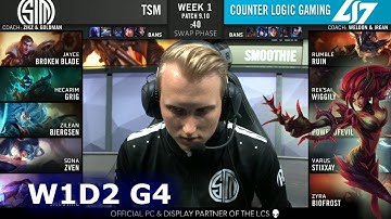TSM vs CLG | Week 1 Day 2 S9 LCS Summer 2019 | Team Solomid vs CLG W1D2