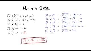 Multiplying Surds - Basic