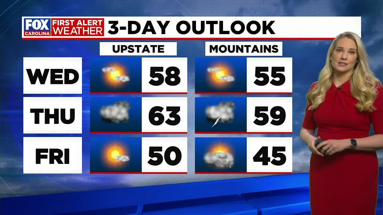 Dry Wednesday before storms move in Thursday, a First Alert Weather Day ...
