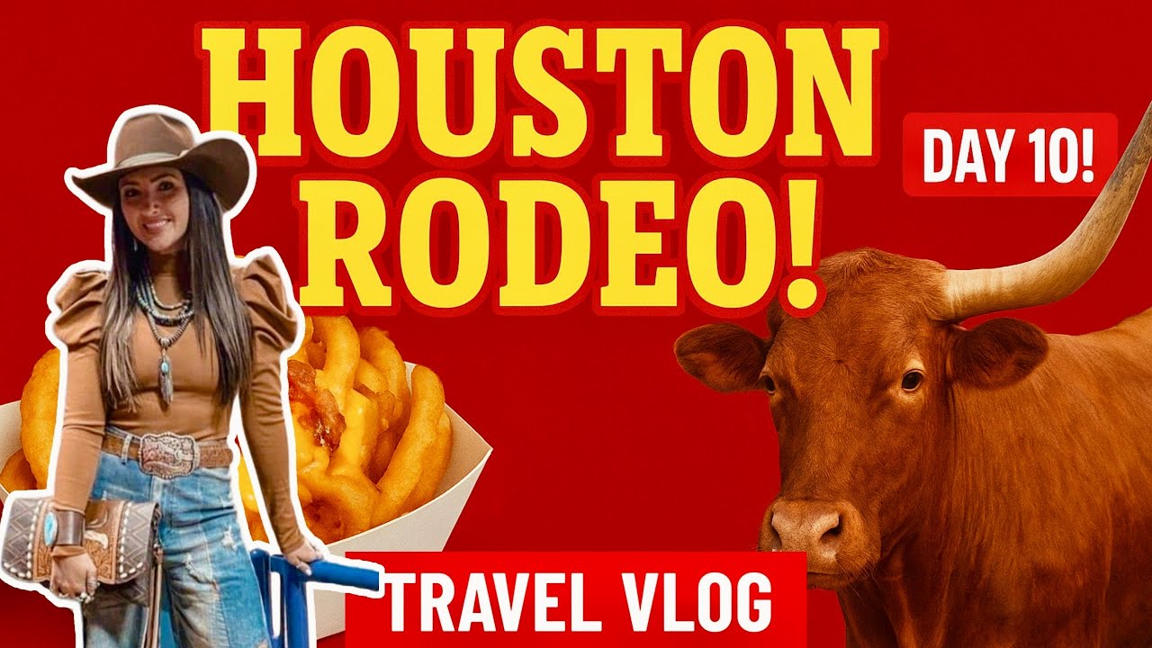 Houston Rodeo Fairgrounds - Food, Fashion & Wild Stories Vlog Day 10