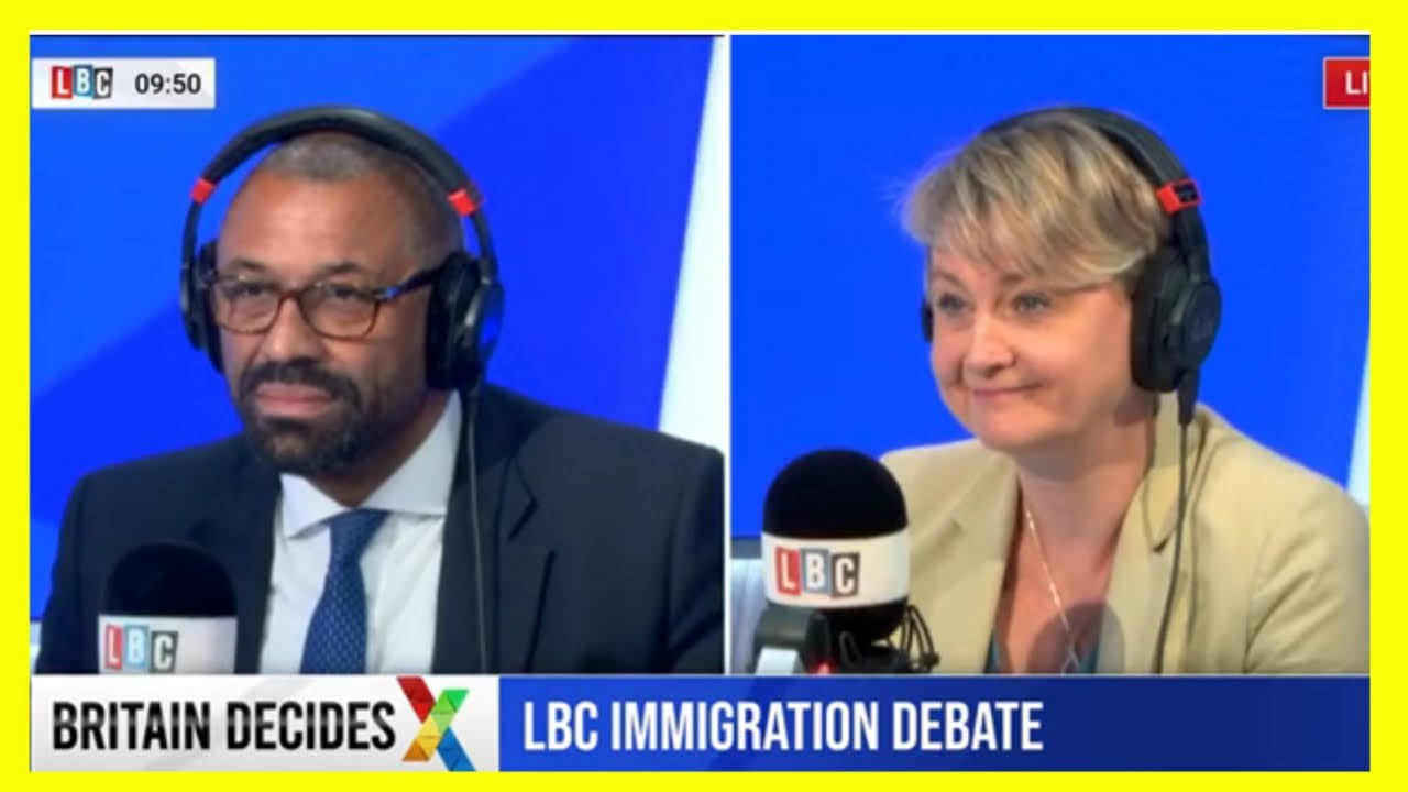 Yvette Cooper rinsing James Cleverly