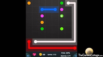 Flow Game Level - 262 [8x8] Basic Pack Connect the Dots