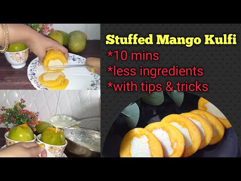 Stuffed Mango Kulfi Recipe🥭👌