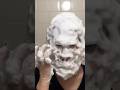 #JasonDeruloTV // Gorilla Artwork With Foam 🦍😅 @yurisugiura ￼
