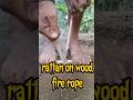 short fire rope #firemaking #survivalfire #primitivefire #traditionalfire