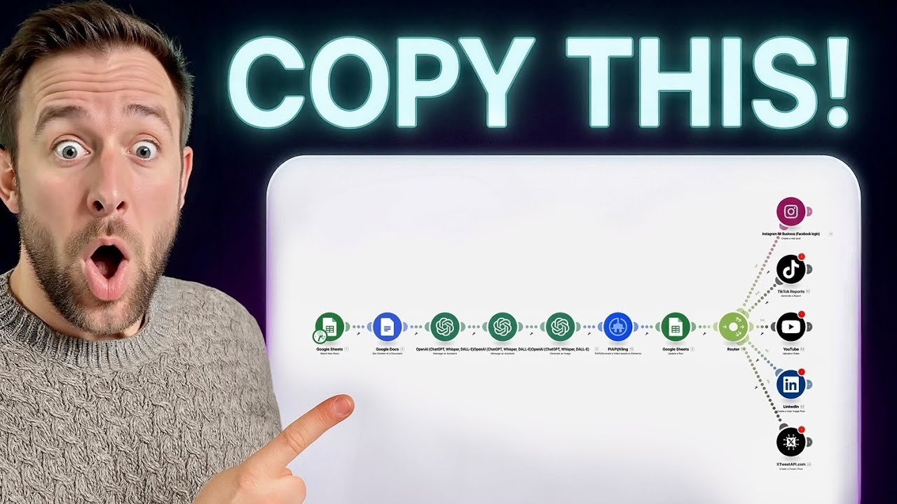 Dieser KI Agent erstellt täglich Social Media Content (100% Automatisiert!)