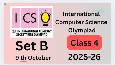 #FavFive | SOF International Computer Science Olympiad Class 4 Set B 2025-26 | #class4 | #icso