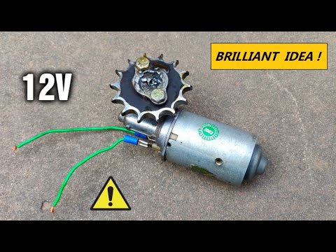 12v DC Motor ve Zincir Dişlisi ile Muhteşem Proje