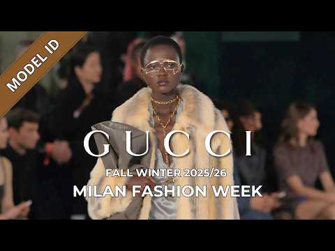 Video Gucci Fall Winter 2025/26 Fashion Show Model ID | Milan Fashion Week