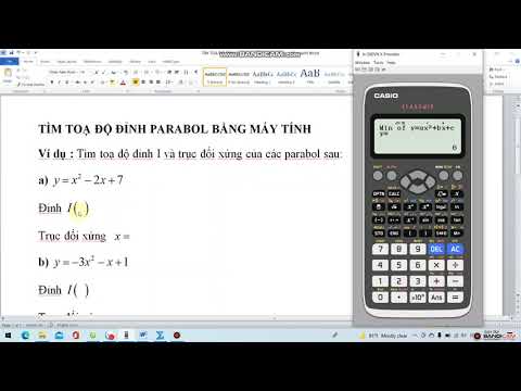 Video TÌM ĐỈNH PARABOL BẰNG MAY TINH - youtube