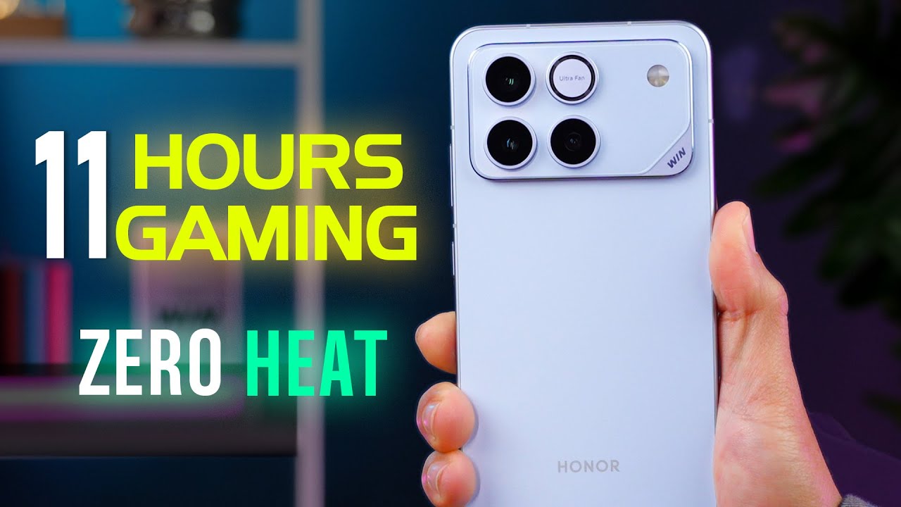 Honor Win pin 10000mAh Silicon-Carbon và quạt tản nhiệt tích hợp