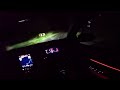 Wot hard cornering in pitch black night drive pure exhaust sound