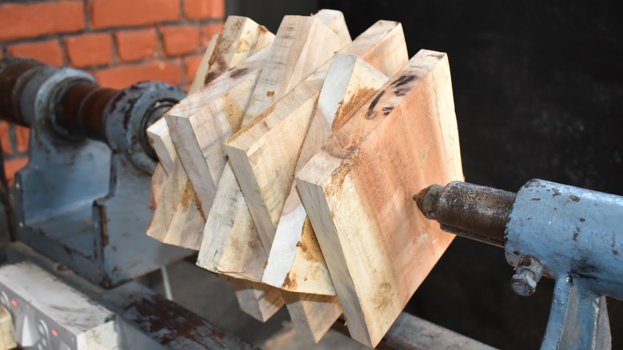 Woodturning - Crazy Risky Impossible Transformation art !!