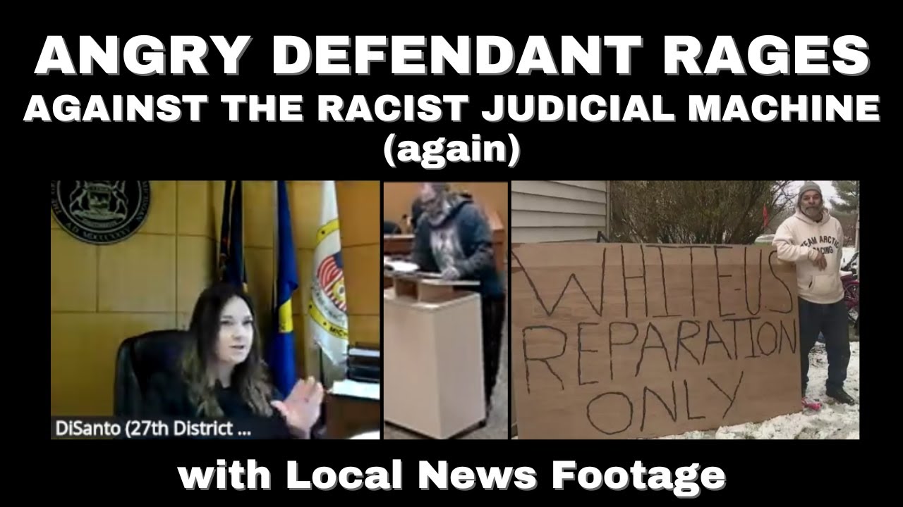 Unhinged Defendant accuses Judge DiSanto of racism (with News Footage for context)