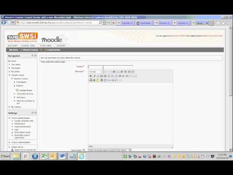 Demoing Moodle tinyMCE Editor 'HTML templates' and 'Font Awesome' icons (Moodle 2.4 to 2.6)