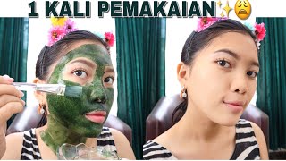 REVIEW MASKER SPIRULINA | MUKA CERAH DALAM 1 KALI PAKAI | Shary Indriany
