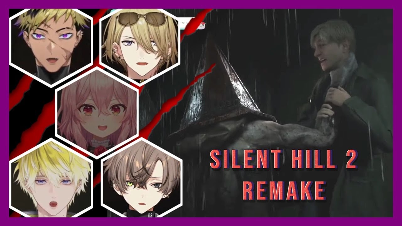 [𝙽𝚒𝚓𝚒𝙴𝙽 𝚁𝚎𝚊𝚌𝚝𝚜 Ep. 18] Vtubers Reaction to Silent Hill 2: Remake - Pyramid Head Scenes Part 1