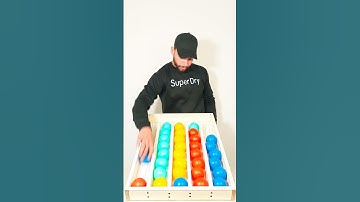 Fun & Chaos: Color Ball Sorting Challenge 🟢🔴🟡🔵 | Fun Games #game #satisfying #shorts #asmrsounds