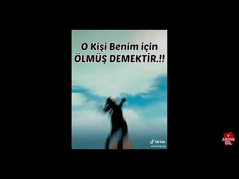 O kişi benim için ölmüş demektir.!!