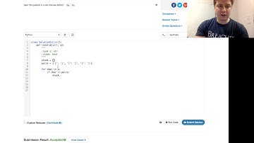 Valid Parentheses (Leetcode #20)