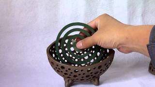 伊豆高原の陶芸＆体験工房ひょうたん窯　蚊取り基地縦型