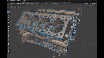Hard Surface Modeling - Blender - Crankcase