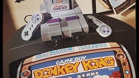 Donkey Kong 94 Ending on MisterFPGA Super Gameboy Core