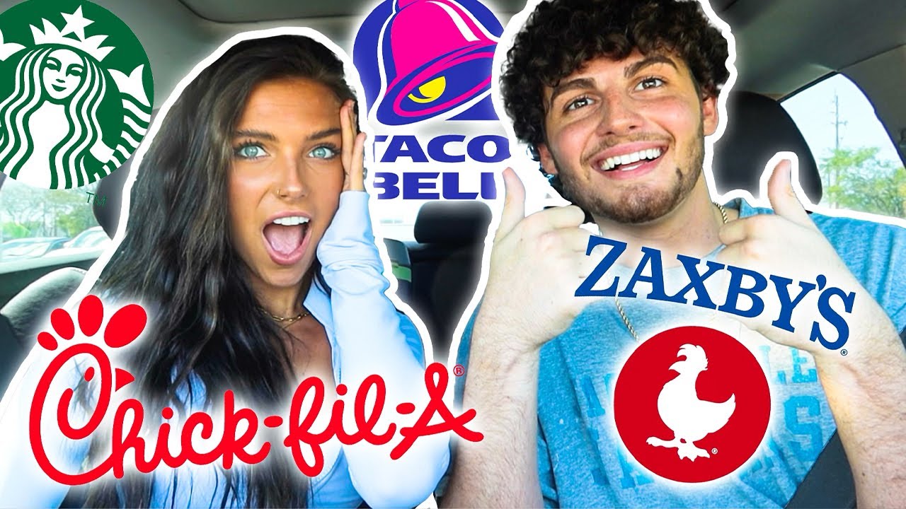 LETTING THE PERSON IN FRONT OF US DECIDE WHAT WERE EATING?!? +GIVEAWAY!!!