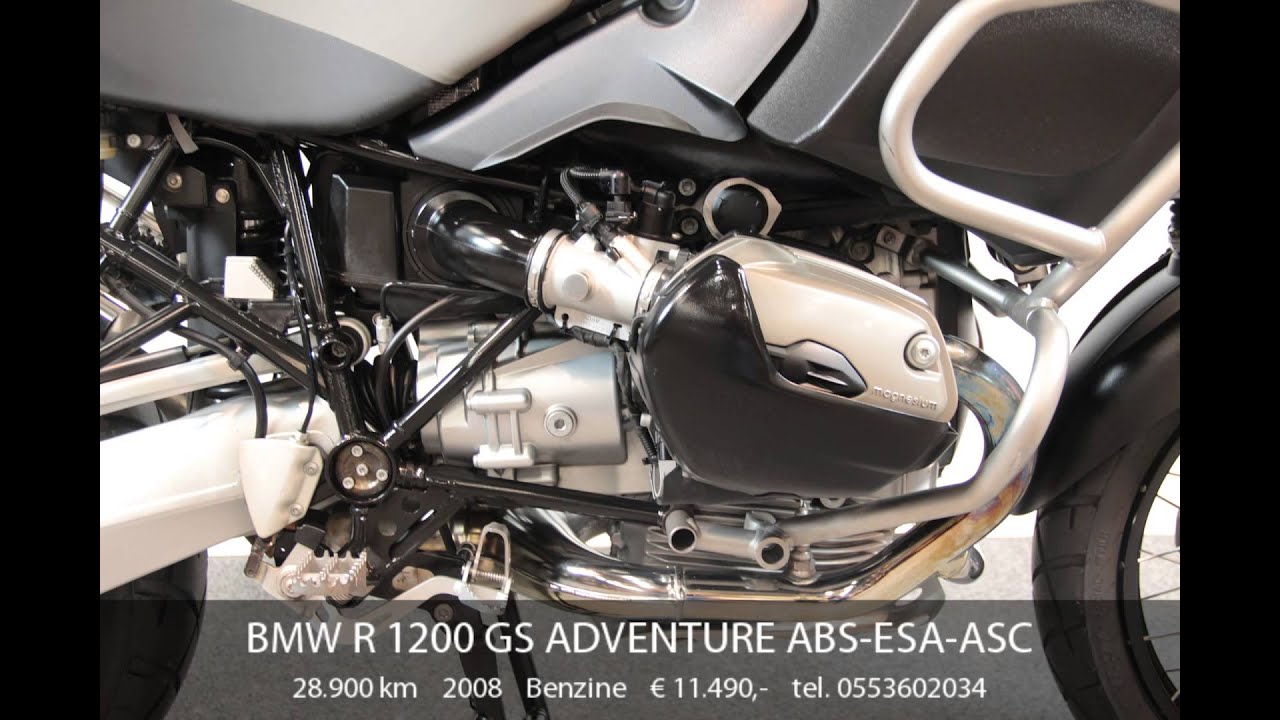 BMW R 1200 GS ADVENTURE ABS-ESA-ASC - YouTube
