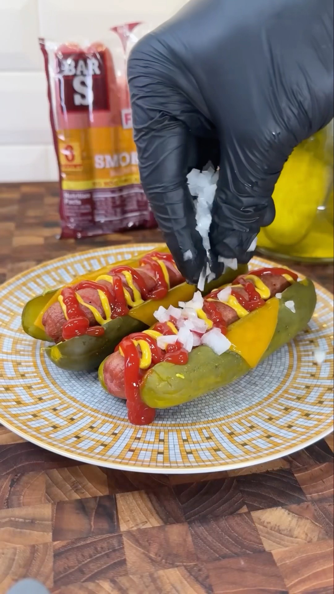 Pickle bun hotdogs ? #shorts