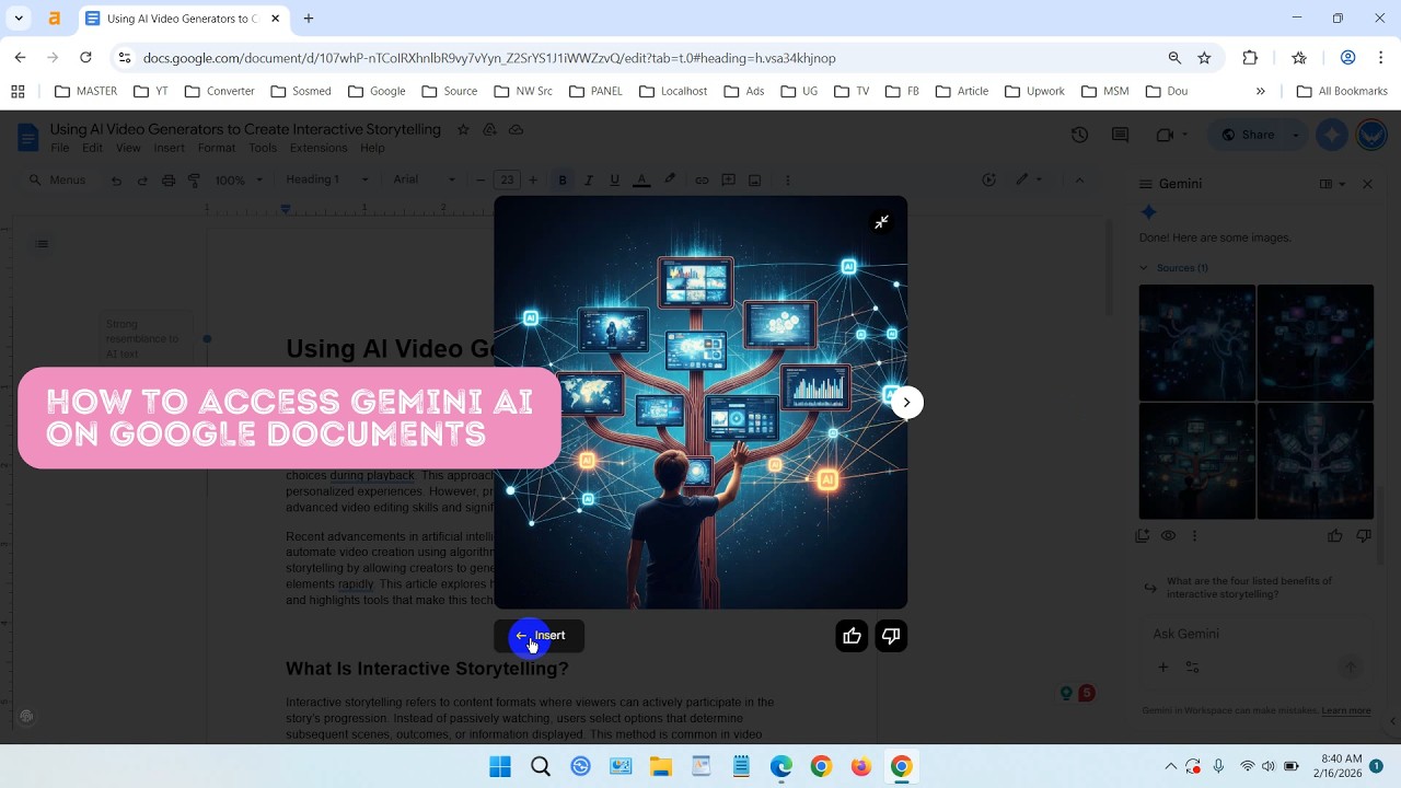 How to Access Gemini AI on Google Documents - YouTube