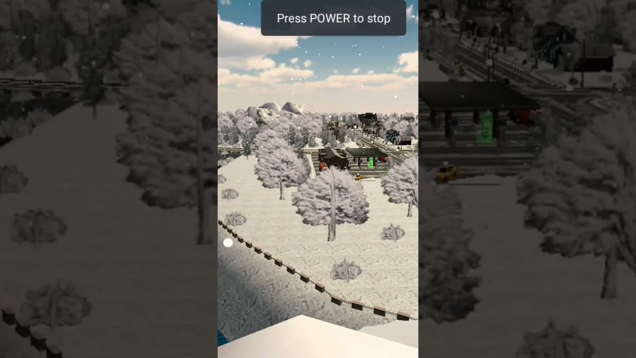 Snow fall in car parking