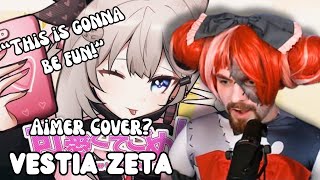 Kureiji Ollie Cosplay REACTS to【Cover】「Zankyou Sanka」/ Vestia Zeta