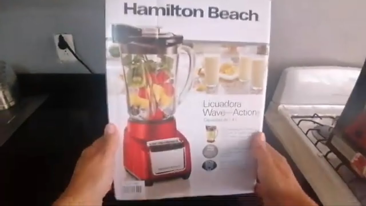 Unboxing y estreno de licuadora Roja Hamilton Beach modelo 53519W YouTube