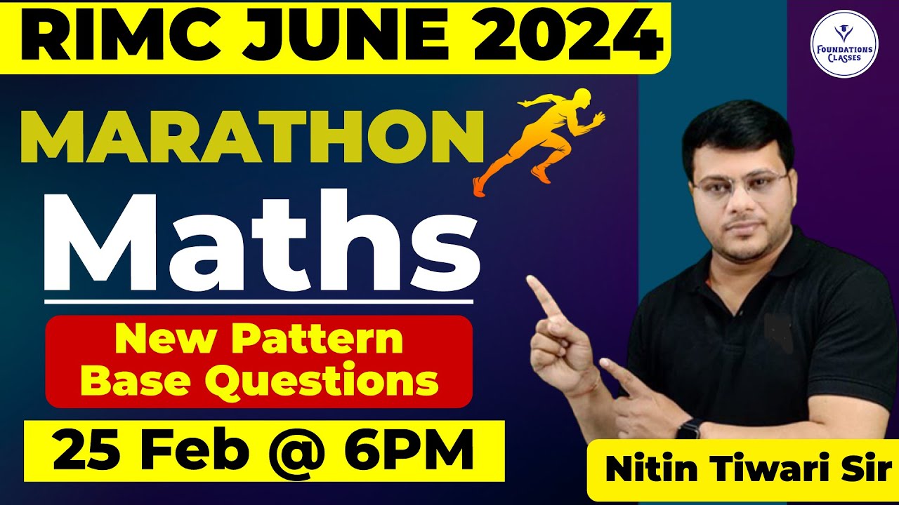 Pattern For Rimc Exam Class 7 RIMC Maths Marathon Class | New Pattern Base Questions RIMC Exam June ...