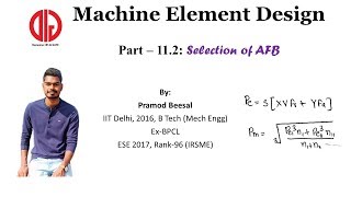 MD Part 11_2 | Equivalent Load on Rolling Bearing | Selection of Bearing Part 1 screenshot 2