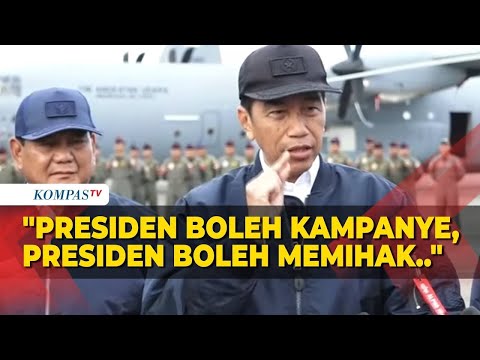 Di Hadapan Prabowo, Jokowi: Presiden Boleh Kampanye, Boleh Memihak
