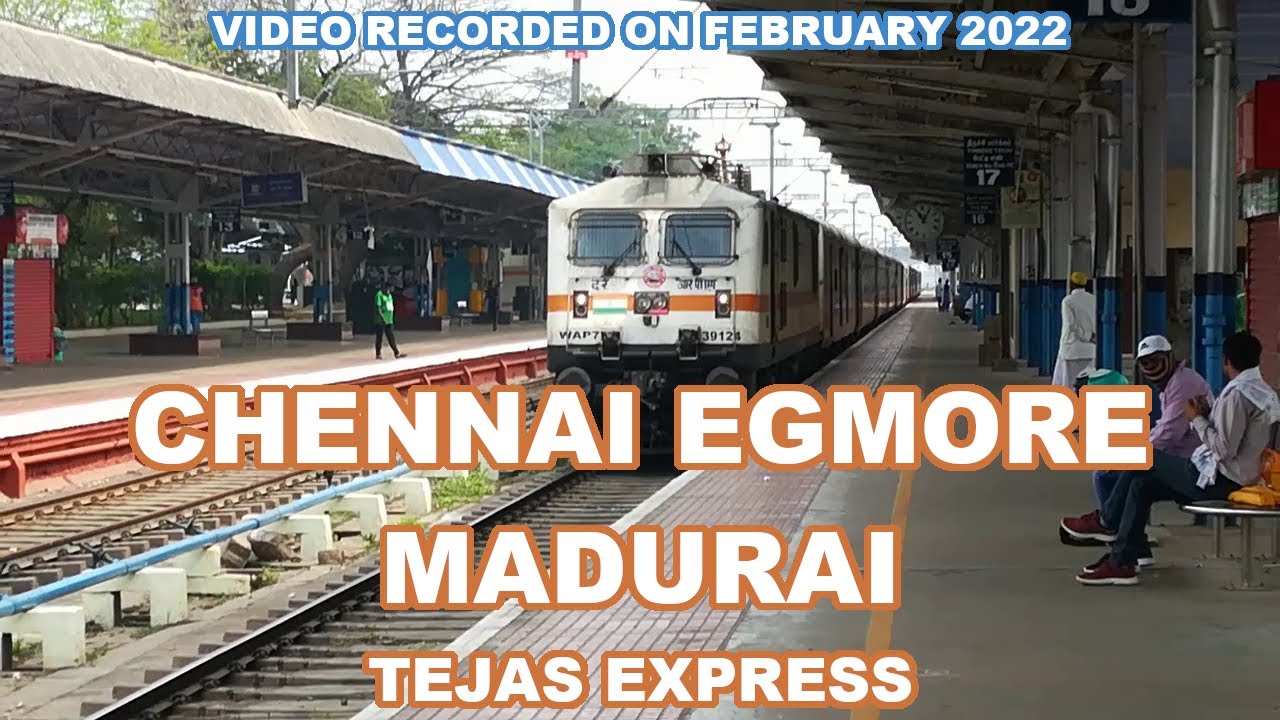 Tejas Express arrives at Dindigul | Train Numbers 22671 22672 | Madurai Chennai Egmore