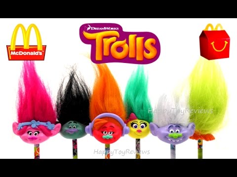 Details about   McDonald's 2016 or 2020 TROLLS Troll WORLD TOUR Hair PENCIL Top YOUR Toy CHOICE 