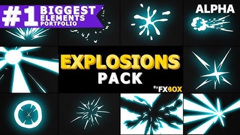 Explosion Elements Pack Stock Motion Graphics